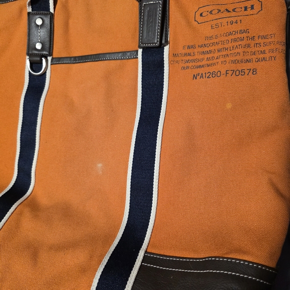 COACH XL Canvas Tote Bag - Picture 8 of 8